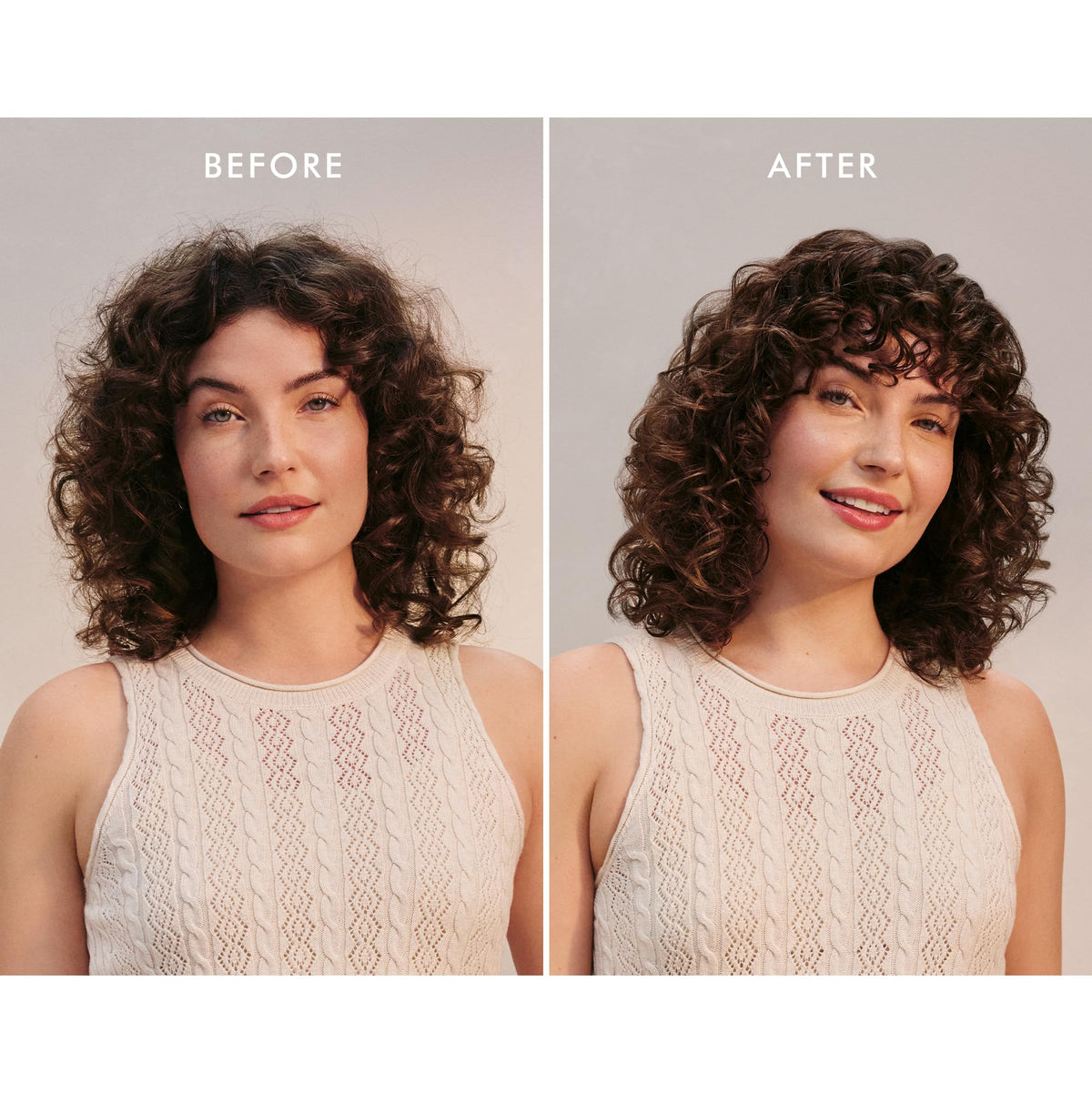 Moroccanoil Curl Defining Cream application on curly hair