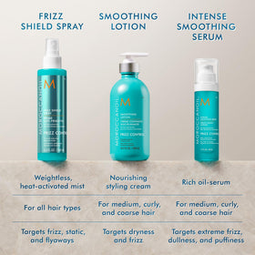 Moroccanoil Frizz Shield Styling Spray 5.4 Fl. Oz. on a vanity