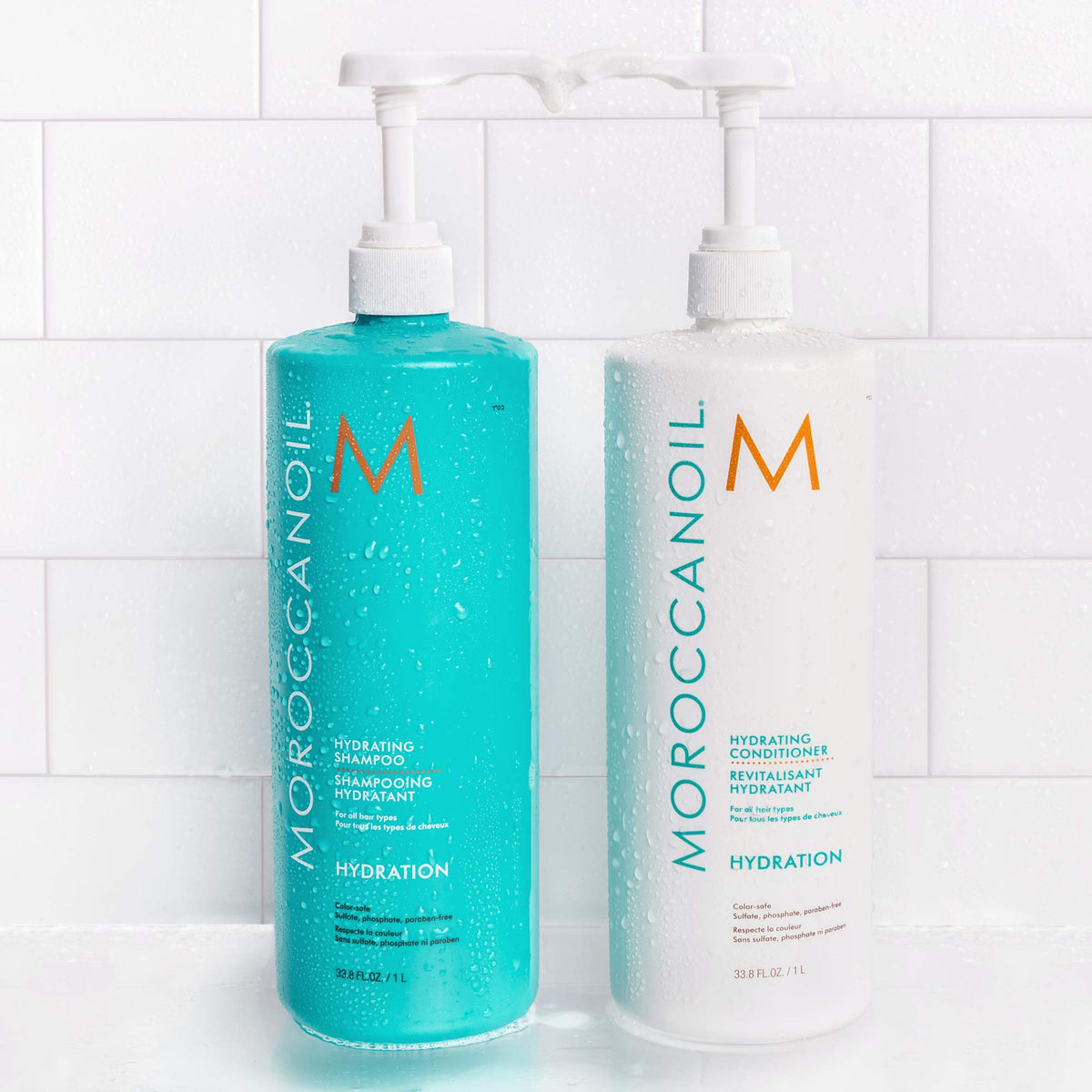 Moroccanoil Hydrating Shampoo 33.8 fl. oz lifestyle scene