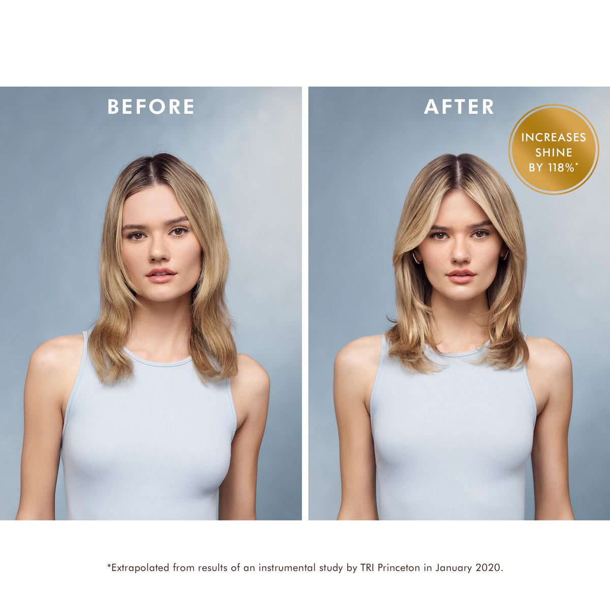 Moroccanoil Light Hair Oil being applied to hair
