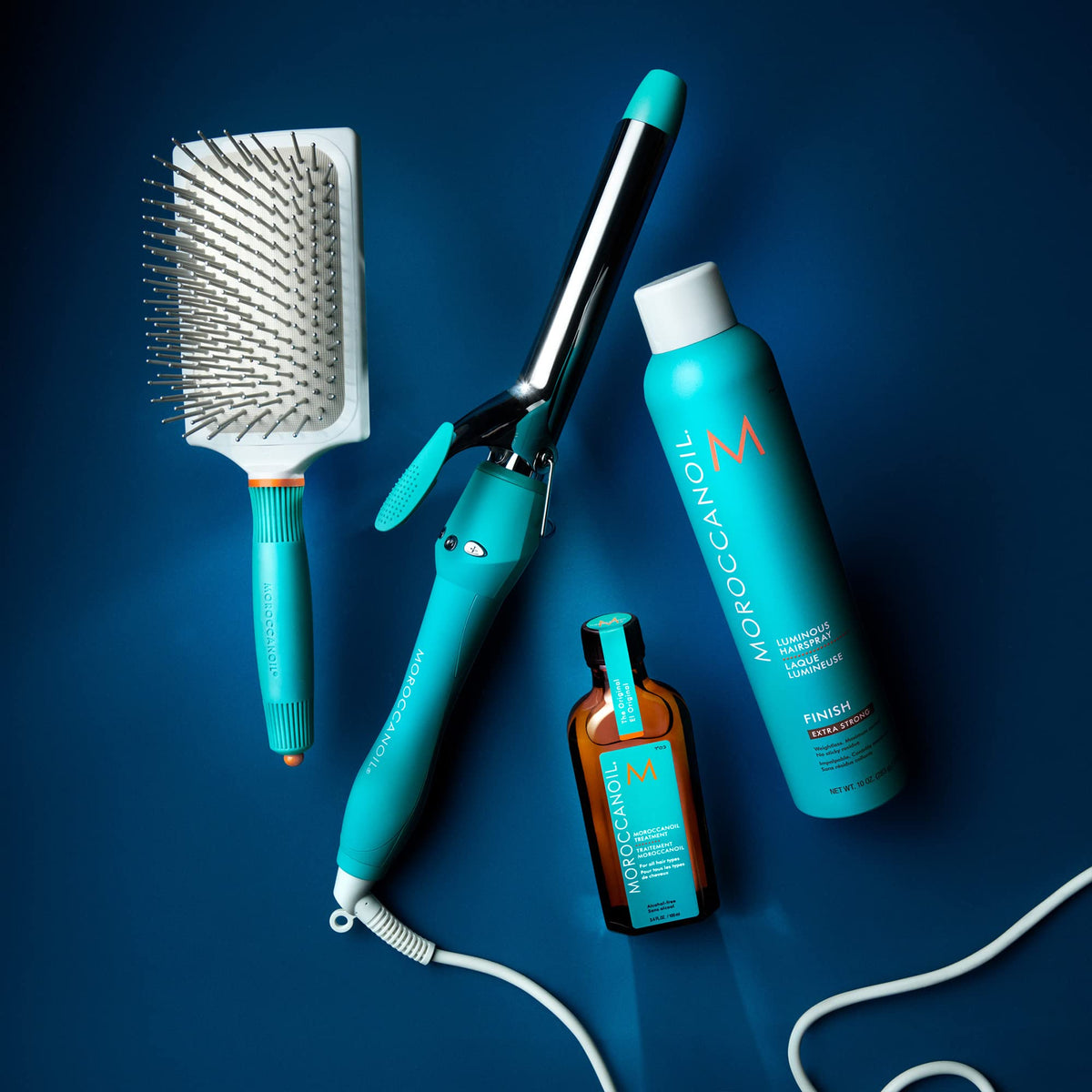 Moroccanoil Luminous Hairspray Extra Strong 10 Fl. Oz. packaging close-up