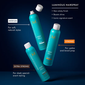 Moroccanoil Luminous Hairspray Extra Strong 75ml packaging details