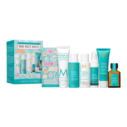 Moroccanoil Mini Deluxe Sampler Set front view with all products