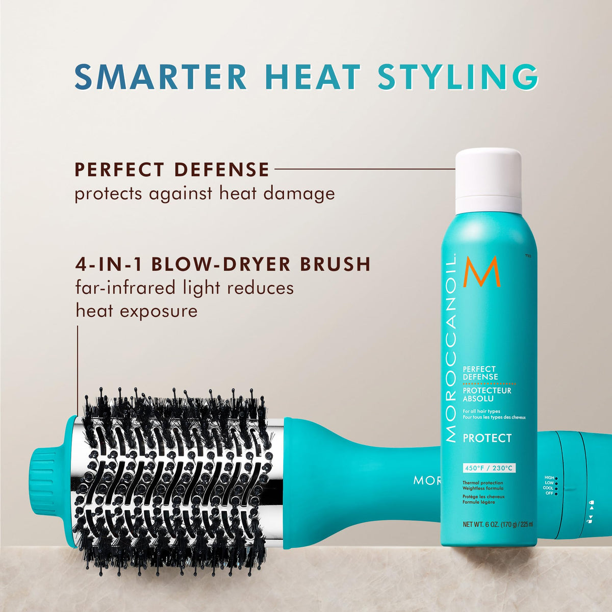 Moroccanoil Perfect Defense Heat Protectant packaging details