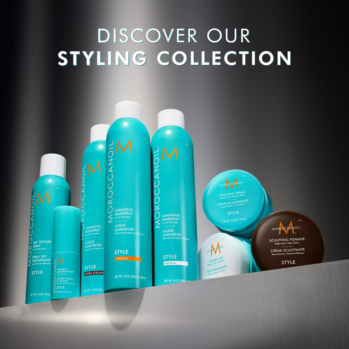 Moroccanoil Texture Clay 150g on a styling table