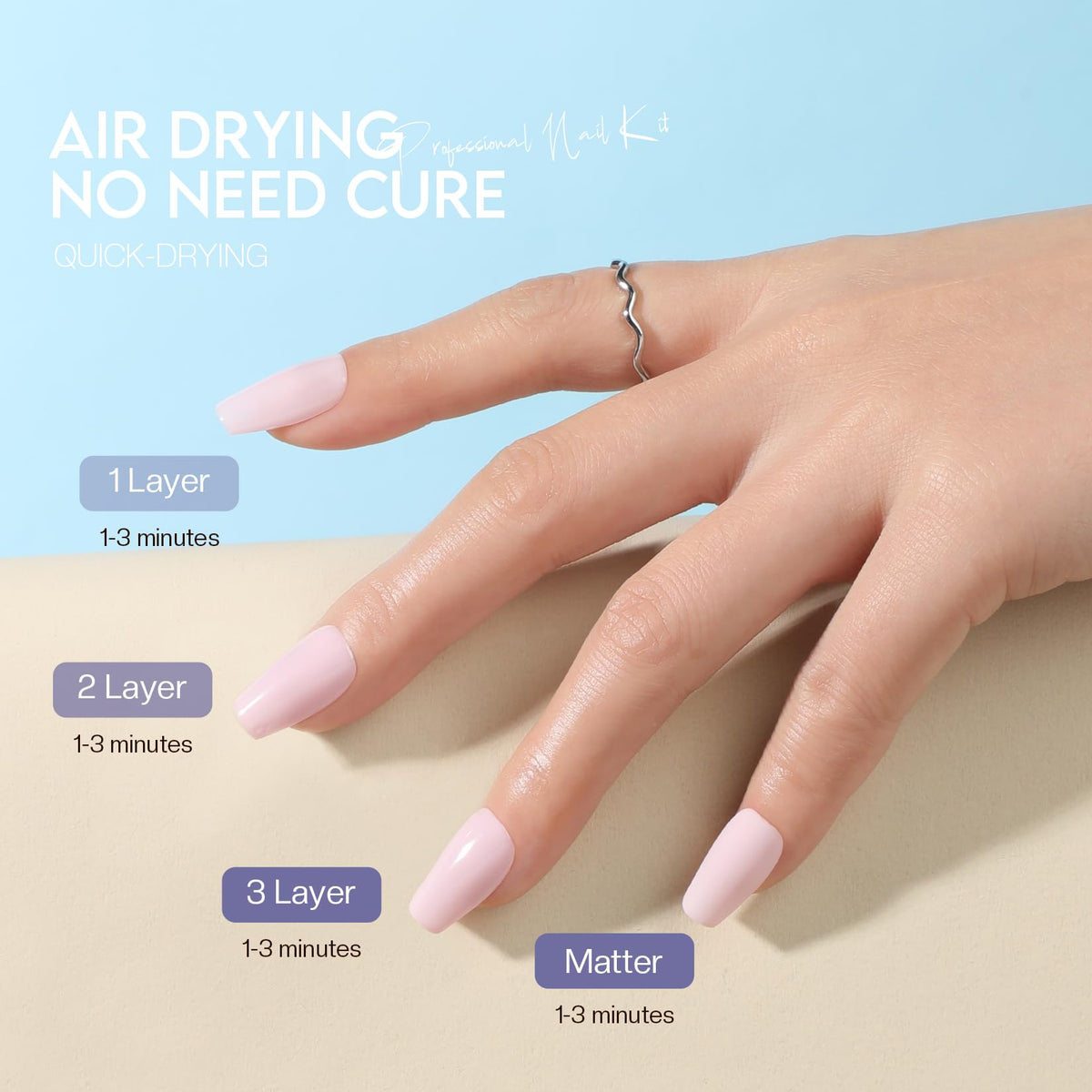 Morovan nail polish application on nails