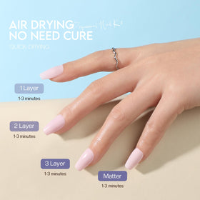 Morovan nail polish application on nails