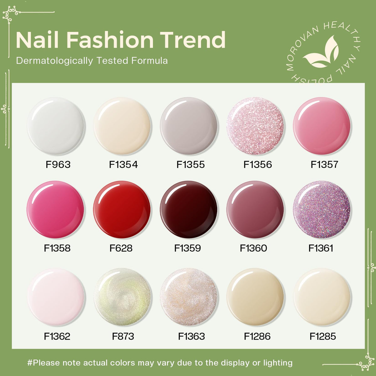 Morovan nail polish brush for easy application