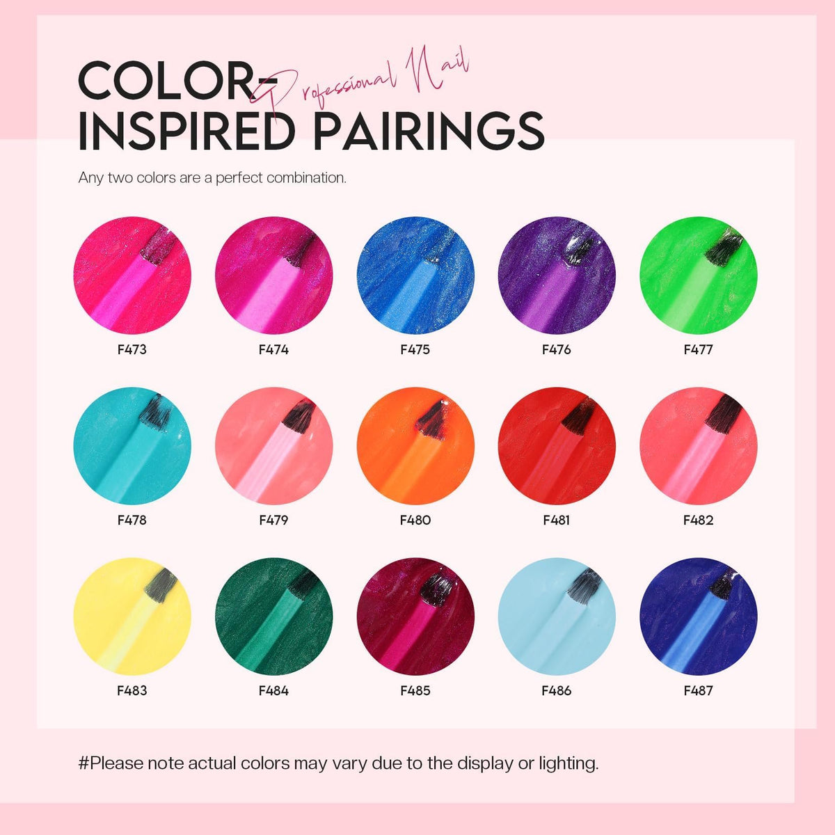 Morovan Nail Polish Set arranged with bright colours on a table