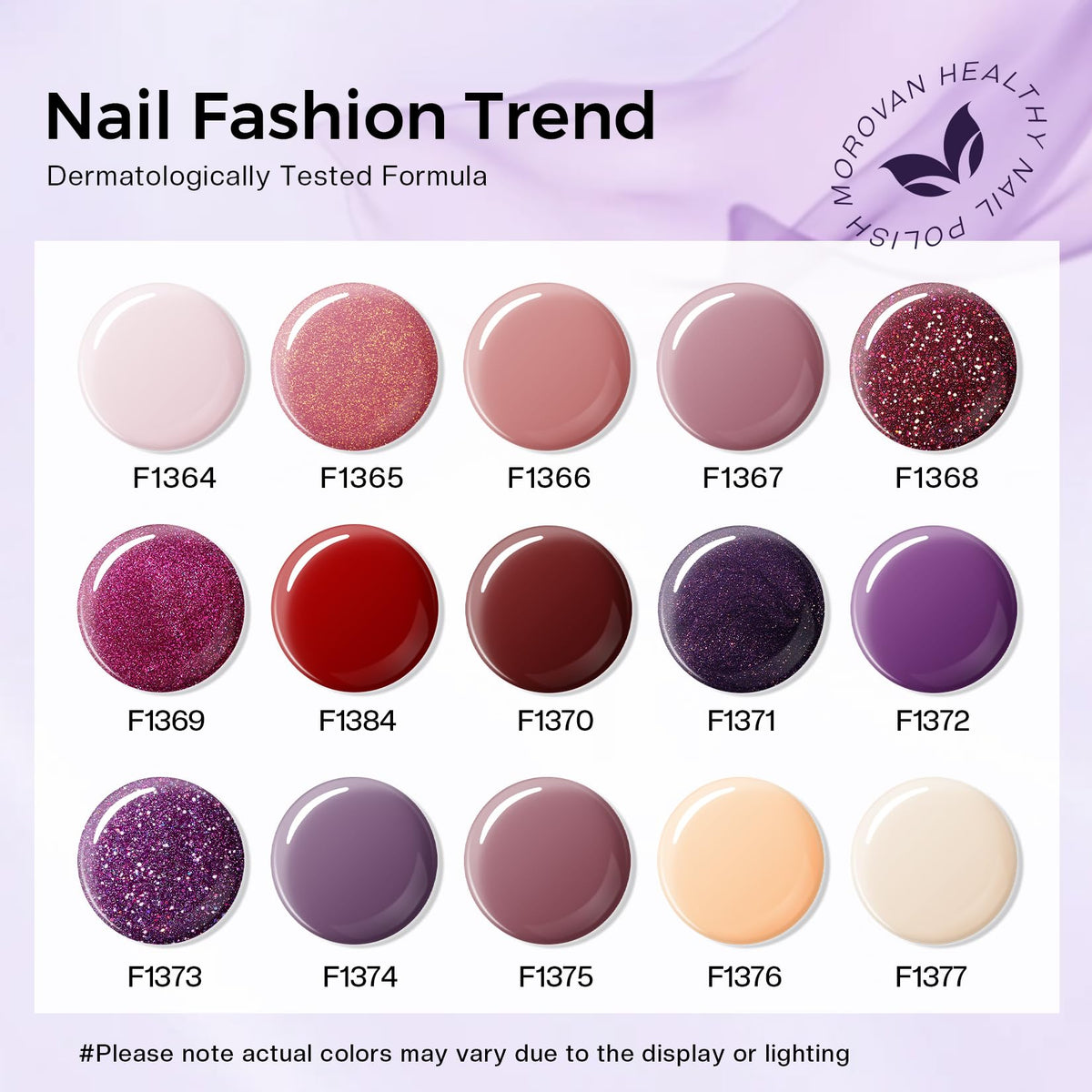 Morovan Nail Polish Set packaging details