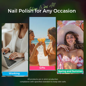 Morovan nail polish set showcasing quick dry formula