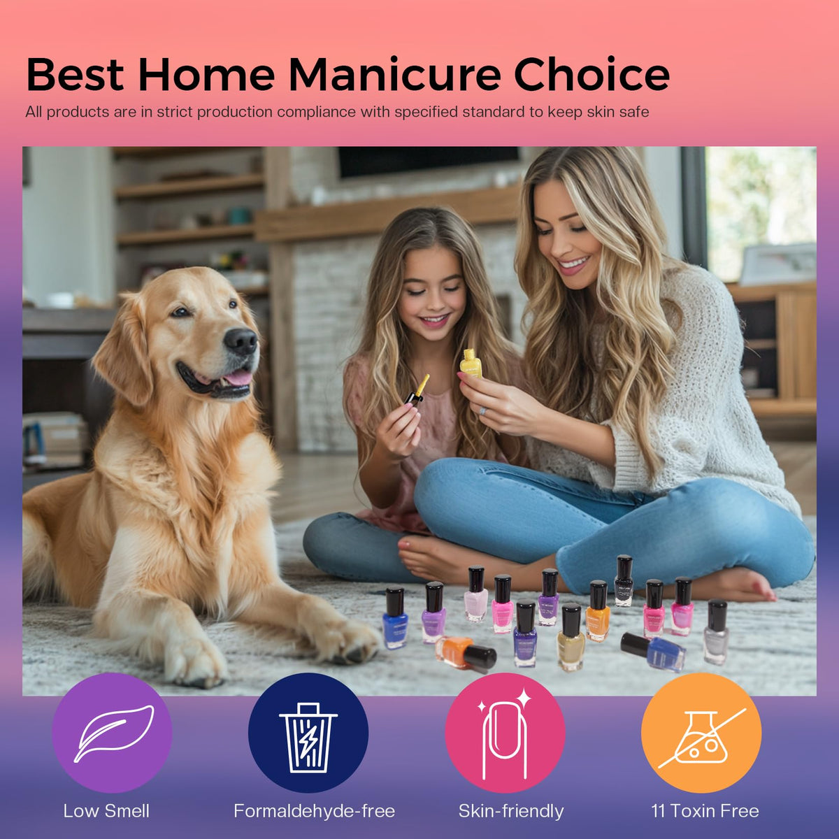 Morovan nail polish set with summer festival theme