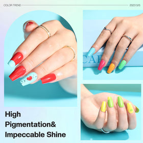 Morovan Nail Polish vibrant colours on nails