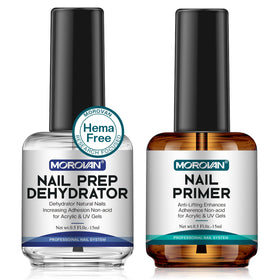 Morovan Nail Prep Dehydrate and Acid-Free Primer Set front view