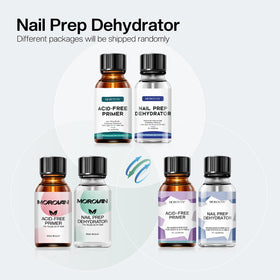 Morovan Nail Primer and Dehydrator Set on a nail salon table