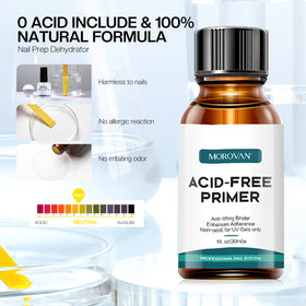 Morovan Nail Primer application on nails
