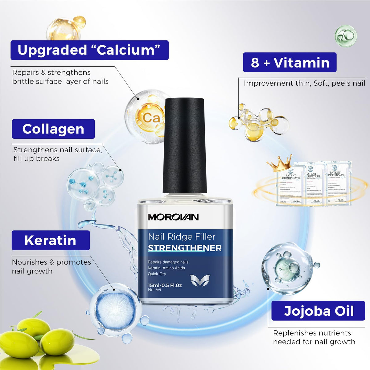 Morovan Nail Strengthener in a lifestyle setting