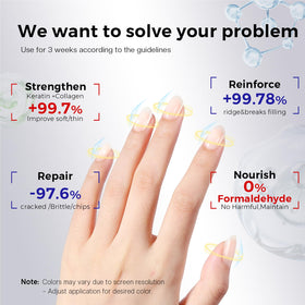 Morovan Nail Strengthener with applicator brush