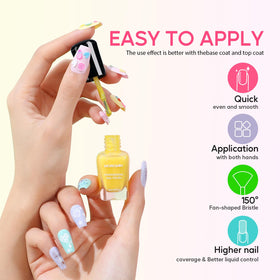 Morovan pastel nail polish set in elegant packaging