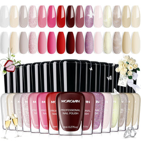 Morovan Wedding Nail Polish Set 15 colours front view