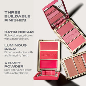 MORPHE Cheek Thrills Face Trio luminous balm swatch
