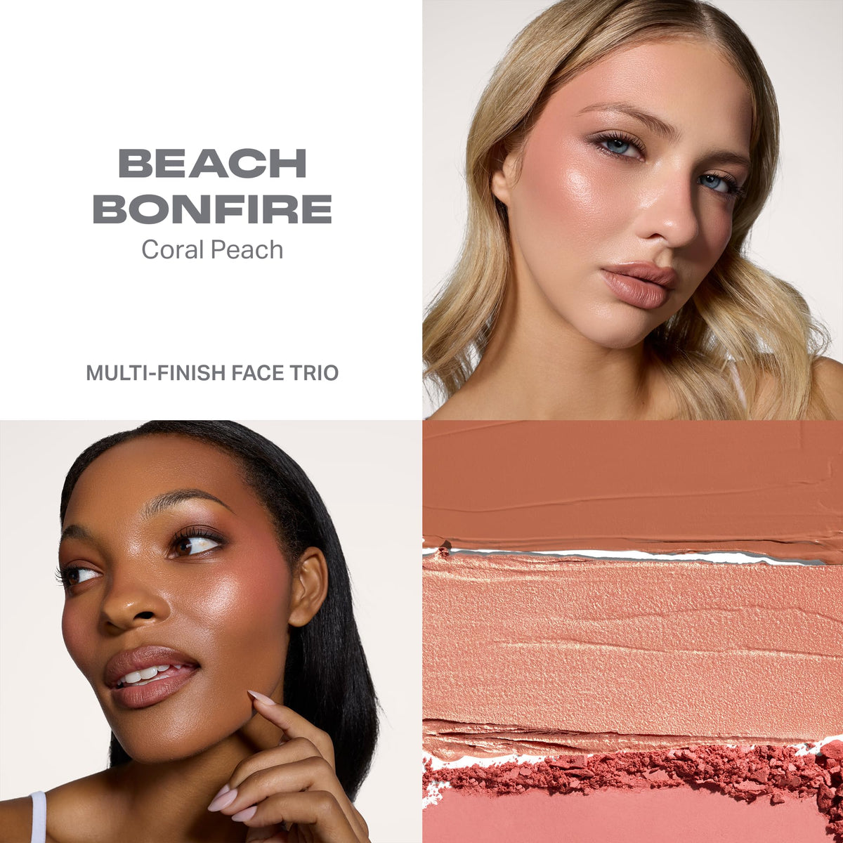 MORPHE Cheek Thrills Face Trio satin cream swatch