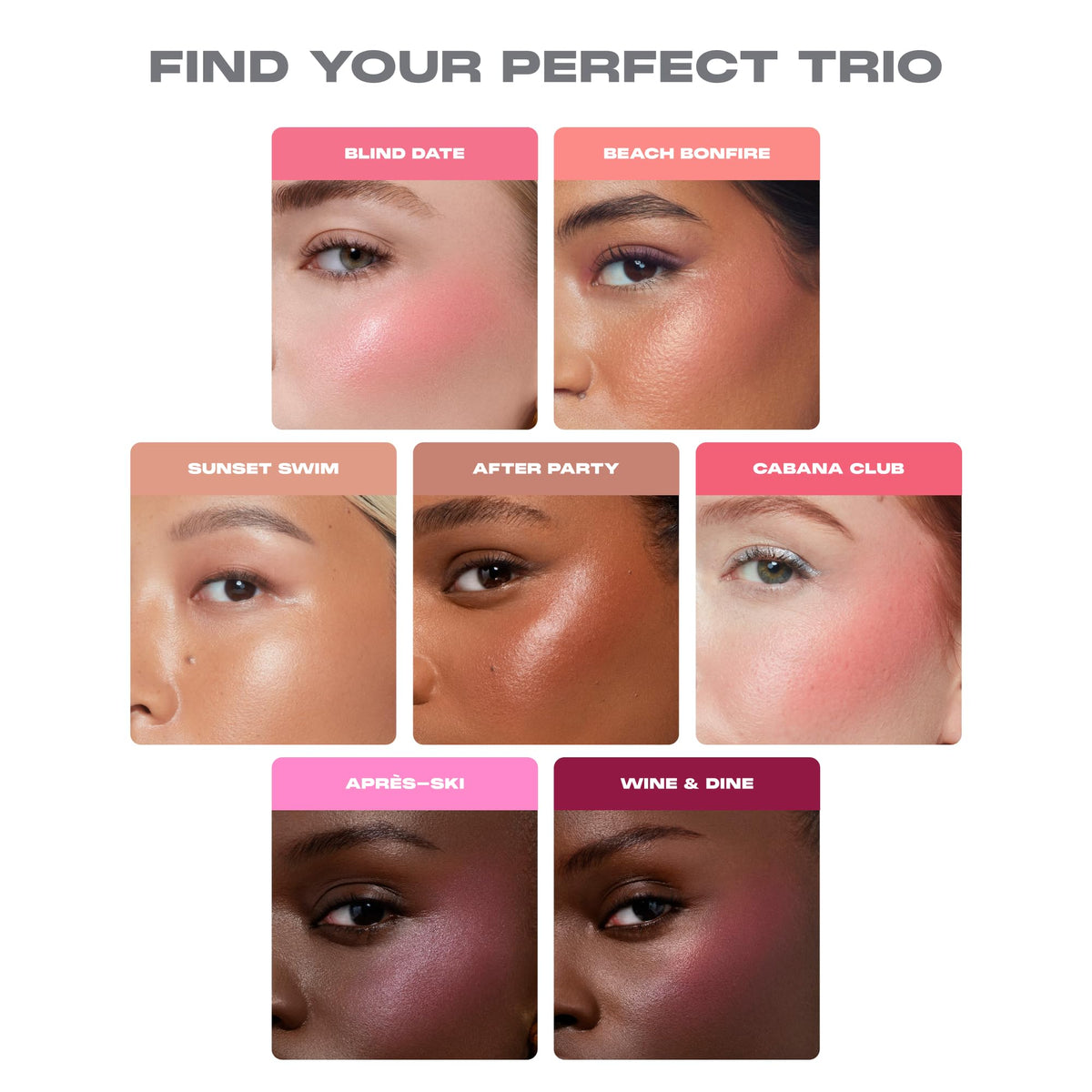 MORPHE Cheek Thrills Face Trio velvet powder swatch