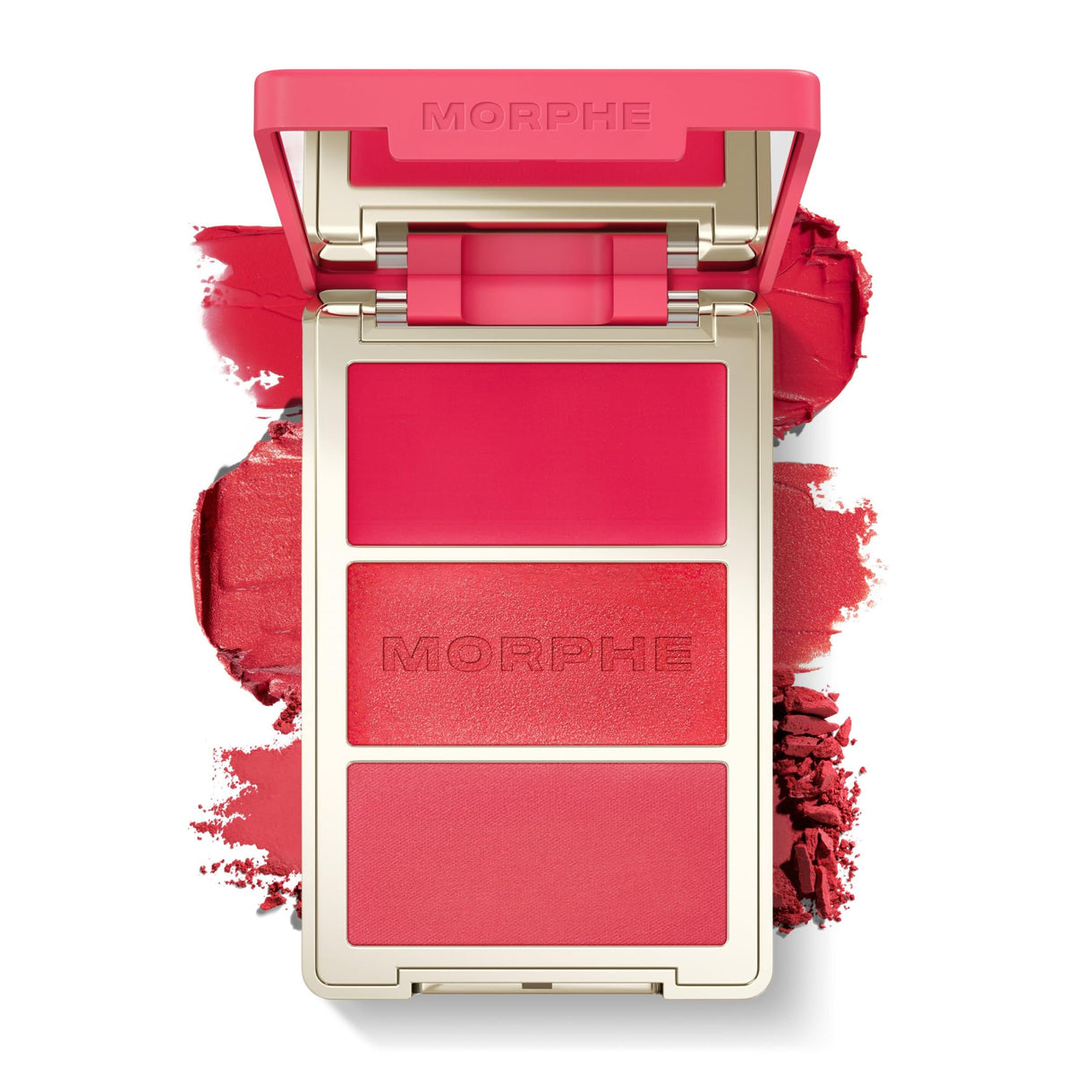 MORPHE Cheek Thrills Multi-Finish Face Trio Cabana Club front view