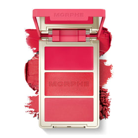 MORPHE Cheek Thrills Multi-Finish Face Trio Cabana Club front view