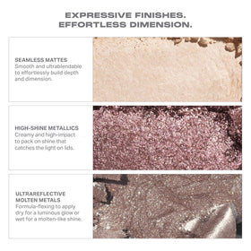 MORPHE ChromaPlus 6-Pan Eyeshadow Palette lifestyle shot on makeup table