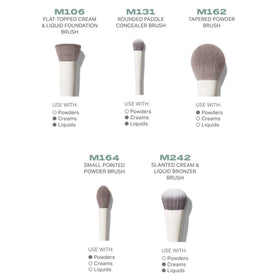 MORPHE makeup brushes with silver ion-infused synthetic bristles