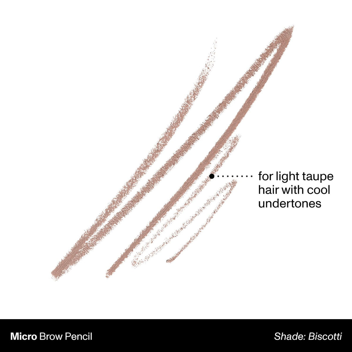 MORPHE Micro Dual Eyebrow Pencil Biscotti pointed tip close-up