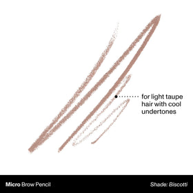 MORPHE Micro Dual Eyebrow Pencil Biscotti pointed tip close-up