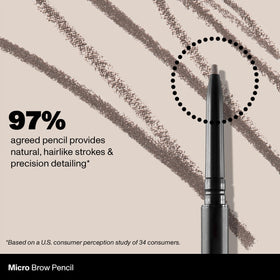 MORPHE Micro Dual Eyebrow Pencil Chocolate Mousse side view