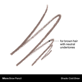 MORPHE Micro Dual Eyebrow Pencil Cold Brew spoolie brush detail