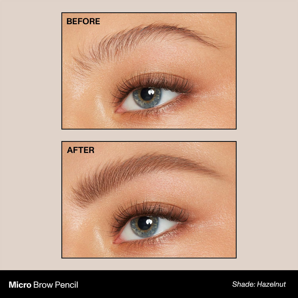 MORPHE Micro Dual Eyebrow Pencil Hazelnut retractable tip