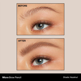 MORPHE Micro Dual Eyebrow Pencil Hazelnut retractable tip