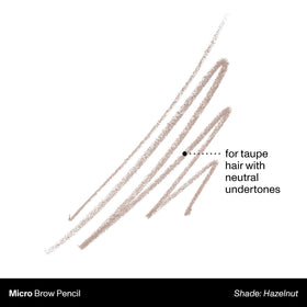 MORPHE Micro Dual Eyebrow Pencil Hazelnut spoolie brush