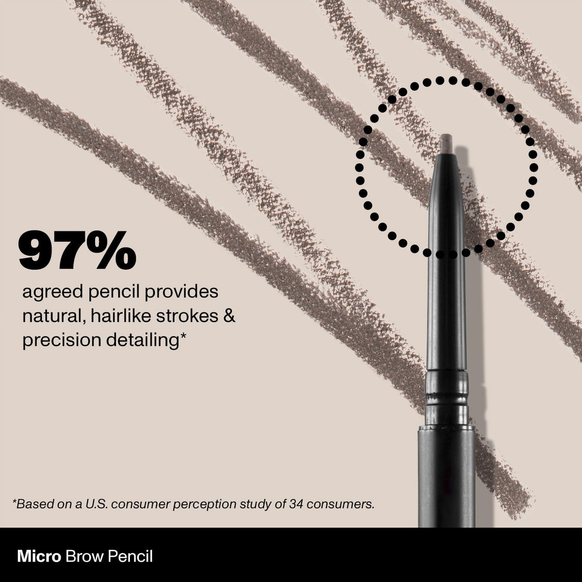 MORPHE Micro Dual Eyebrow Pencil in use on model