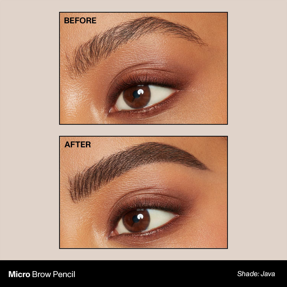 MORPHE Micro Dual Eyebrow Pencil Java with spoolie brush