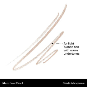 MORPHE Micro Dual Eyebrow Pencil Macadamia spoolie brush view
