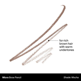 MORPHE Micro Dual Eyebrow Pencil Mocha tip detail