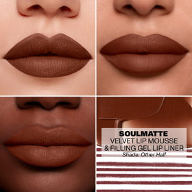 MORPHE Soulmatte Gel Lip Liner Other Half in use on model