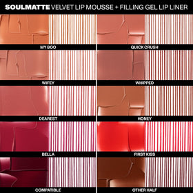 MORPHE Soulmatte Gel Lip Liner Other Half with lipstick