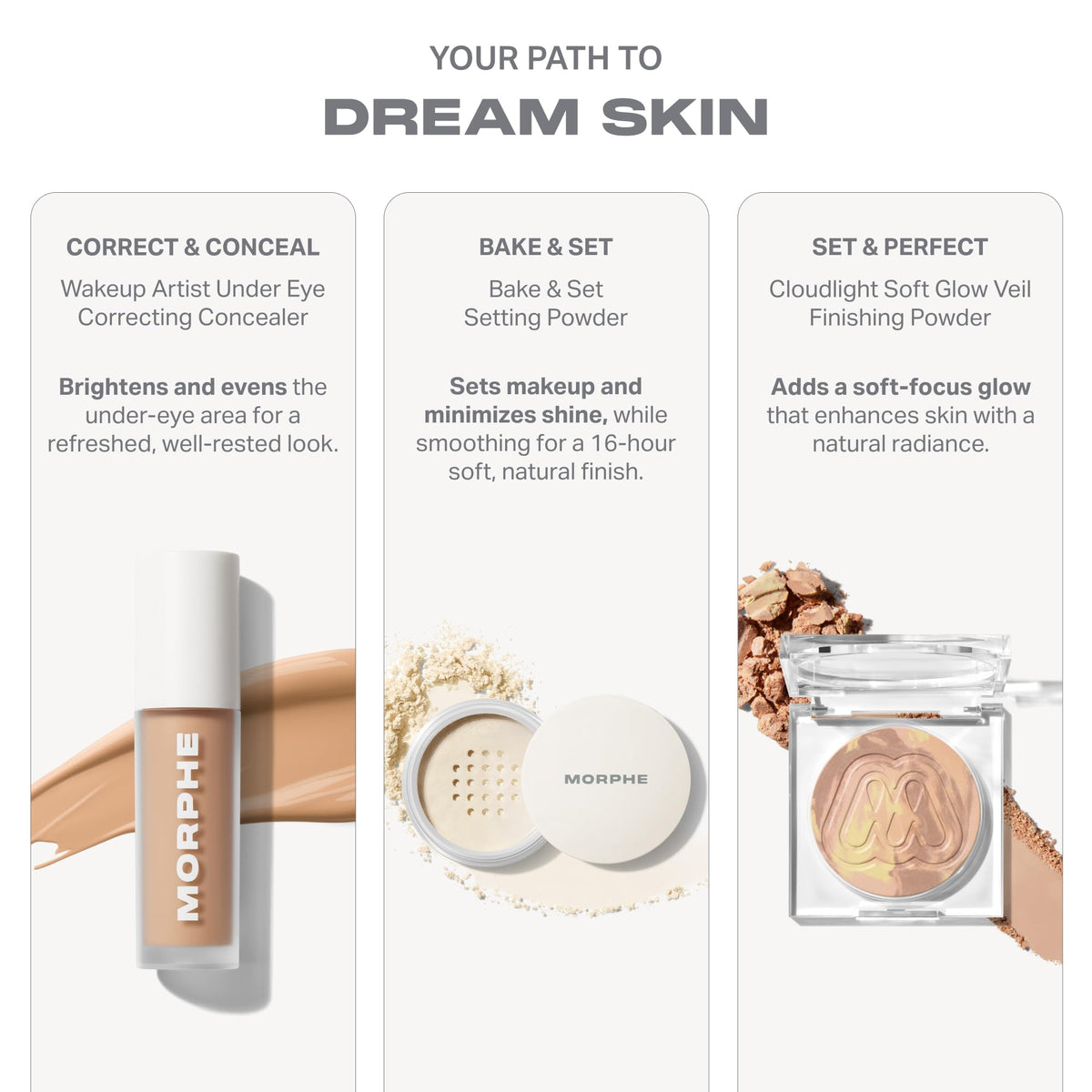 MORPHE Wakeup Artist Under Eye Concealer 1W texture close-up