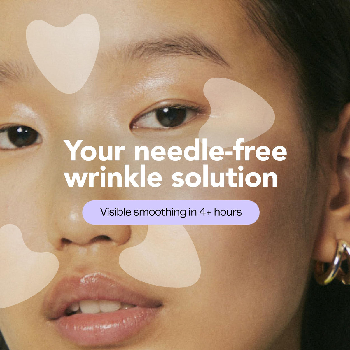 Morrow One Wrinkle Patches application on skin
