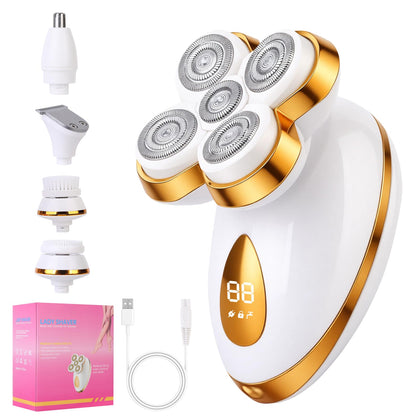 mosago electric razor for women front view with accessories