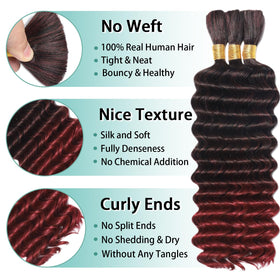 MOTFIN 24 Inch Curly Wave Hair bundles packaging