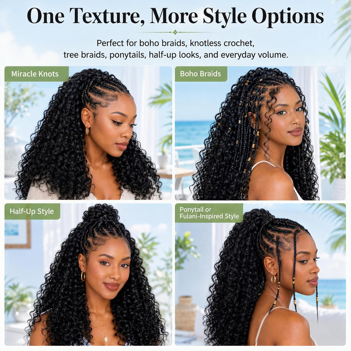 MOTFIN crochet hair bundles displayed on a white background