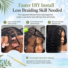 MOTFIN crochet hair with crochet needle included